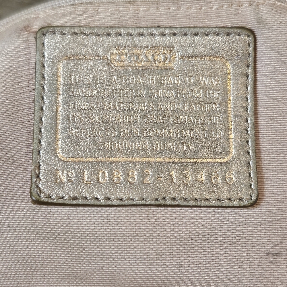 Coach Limited Release Parker Metallic Leather Shoulder Bag Purse LO882-13466 - Picture 8 of 16